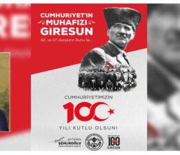 GİRESUN BELEDİYE BAŞKANI AYTEKİN ŞENLİKOĞLU’NUN 29 EKİM CUMHURİYET BAYRAMI MESAJI