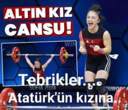 ATATÜRK’ÜN KIZI CANSU BEKTAŞ AVRUPA ŞAMPİYONU