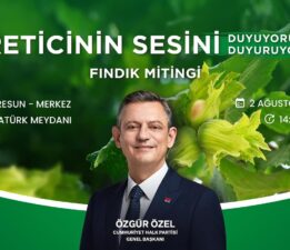 CHP; ÜRETİCİNİN SESİ OLUYOR, FINDIĞIMIZA SAHİP ÇIKIYORUZ.