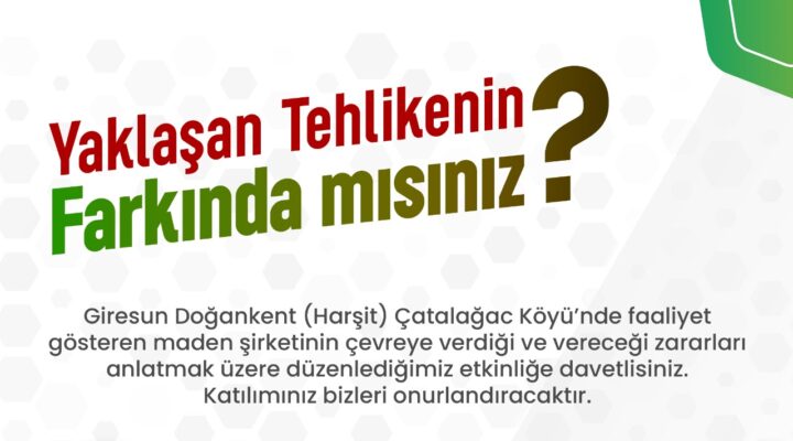 YAKLAŞAN TEHLİKENİN FARKINDA MISINIZ?