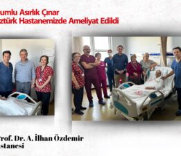 PROF. DR. A. İLHAN ÖZDEMİR DEVLET HASTANESİ’NDE 115 YAŞINDA OLAN ASIRLIK ÇINAR