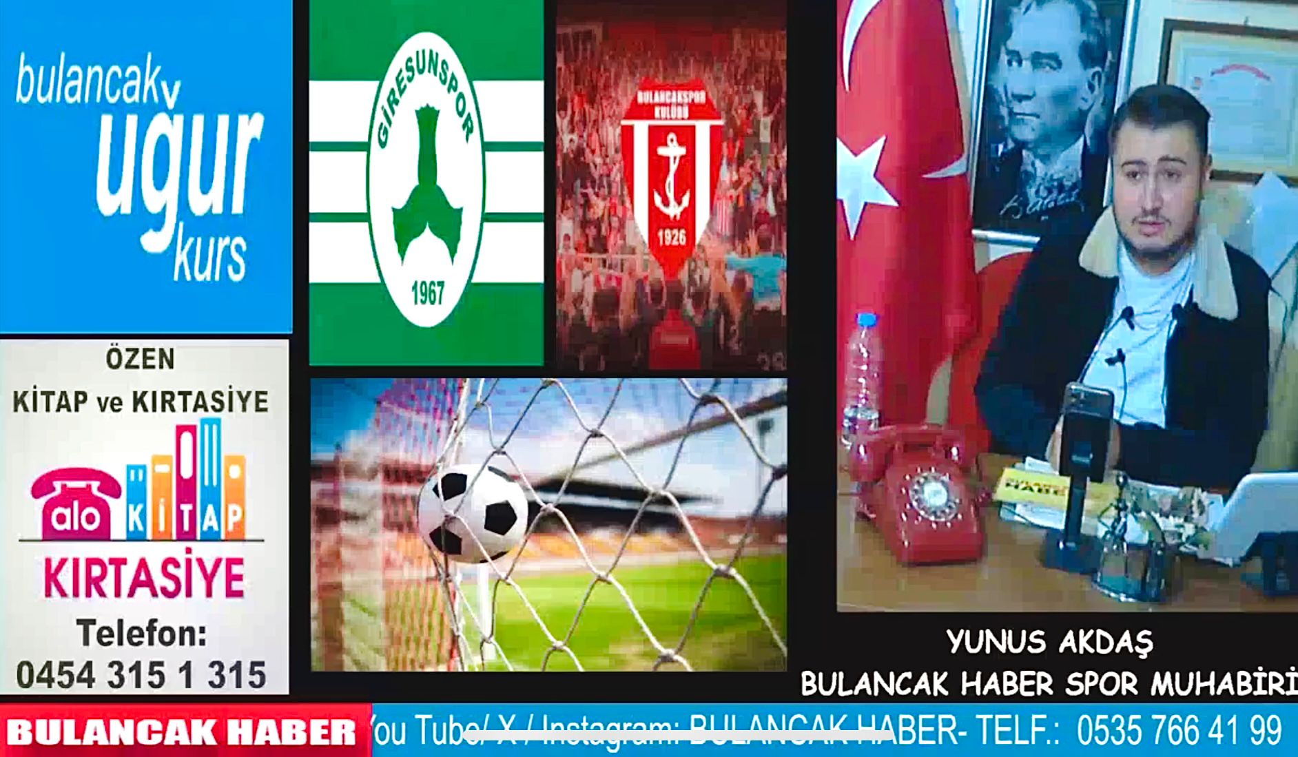 GİRESUNSPOR, İÇ SAHA MAÇLARINI YUNUS AKTAŞ CANLI SUNSUN