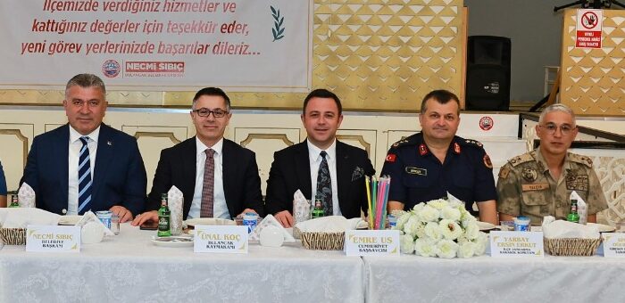 MÜLKİ AMİRLERİMİZE VEDA YEMEĞİ DÜZENLENDİ