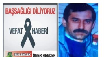 ÖMER HENDEN VEFAT ETTİ.