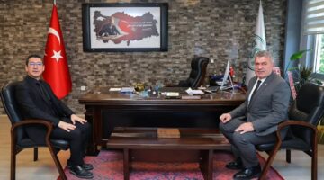 BAŞKAN SIBIÇ’TAN DSİ ŞUBE MÜDÜRÜ YONKUÇ’A NEZAKET ZİYARETİ