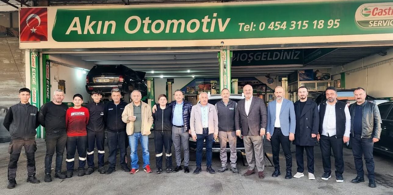 AK PARTİ İL BAŞKANI YILMAZ’DAN BULANCAK SANAYİ ESNAFINA ZİYARET