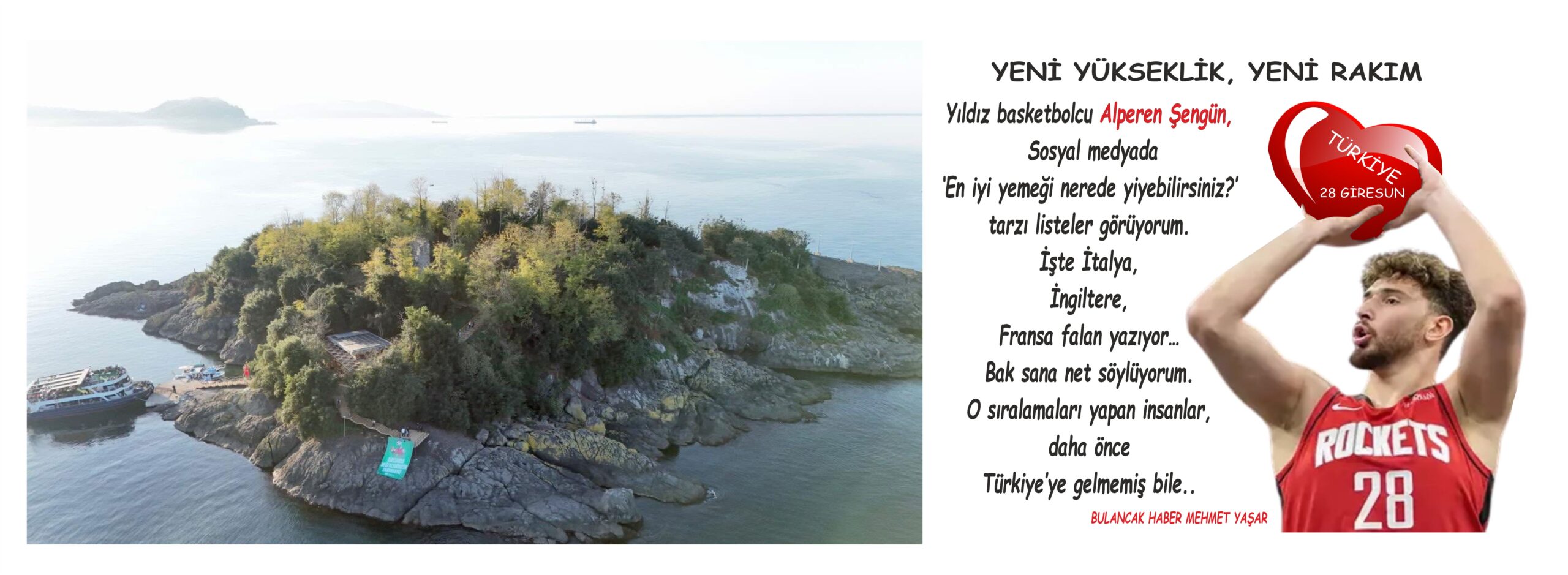 ALPEREN ŞENGÜN’ÜN MEMLEKETİNDE ŞENGÜN İÇİN ADA’DA PANKART AÇILDI