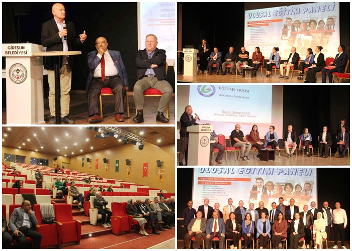 ULUSAL EĞİTİM PANELİ, GİRESUN BELEDİYESİ KÜLTÜR VE FUAR MERKEZİ’NDE DÜZENLENDİ.