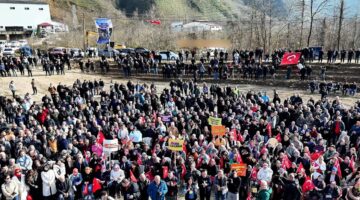 GELEVERA DERESİNE ÇÖP ATIK TESİSİ YAPMA KARARINI PROTESTO