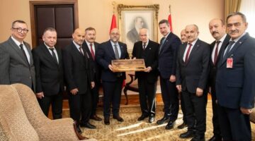 GENEL BAŞKAN DEVLET BAHÇELİ’YE ANLAMLI ZİYARET