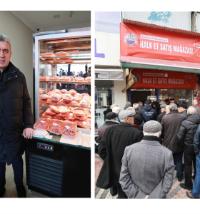 CUMHURİYET MEYDANI’NDA HALK ET HAZIRLIĞI