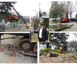 TAŞBAŞI PARKI’NDA BAŞLATILAN İZİNSİZ SONDAJ ÇALIŞMASINI BELEDİYE DURDURDU