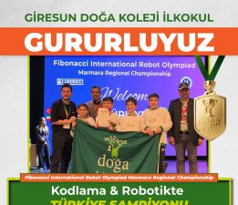 GİRESUN DOĞA KOLEJİ ROBOTİKTE TÜRKİYE’YE DAMGA VURDU