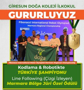 GİRESUN DOĞA KOLEJİ ROBOTİKTE TÜRKİYE’YE DAMGA VURDU