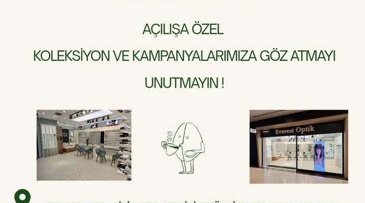 EVEREST OPTİK TRUMP AVM’DE AÇILIYOR