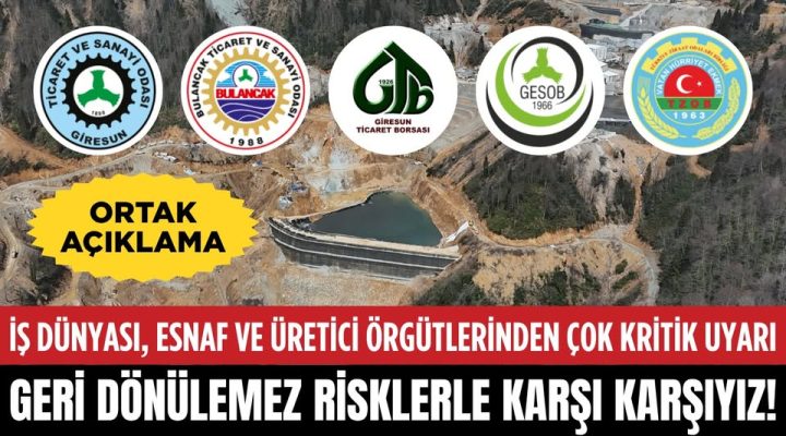 “GİRESUN GERİ DÖNÜLEMEZ RİSKLERLE KARŞI KARŞIYA”