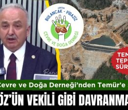 GİRESUN ÇEVRE VE DOĞA DERNEĞİ’NDEN AK PARTİLİ TEMÜR’E SERT YANIT