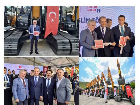 TBB GİRESUN BELEDİYESİ’NE İŞ MAKİNESİ HİBE ETTİ