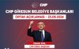 CUMHURİYET HALK PARTİ’Lİ GİRESUN BELEDİYE BAŞKANLARINDAN ORTAK AÇIKLAMA