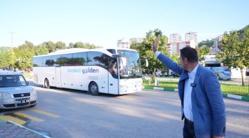 BAŞKAN KÖSE OTOGARDA GURBETÇİLERİ UĞURLADI