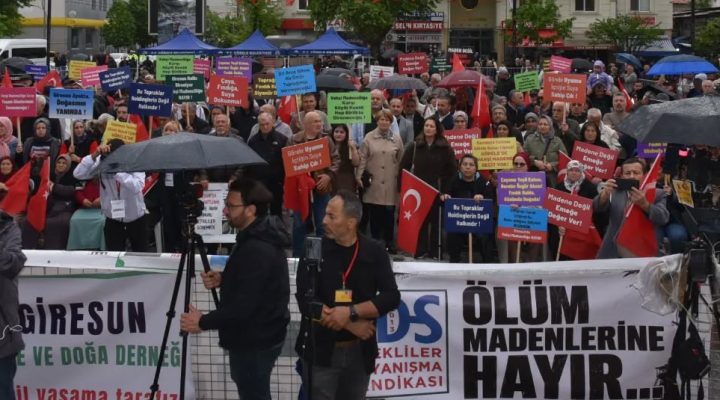 BULANCAK HABER’DEN VAHŞİ MADEN MİTİNGİNE CANLI YAYIN DESTEĞİ