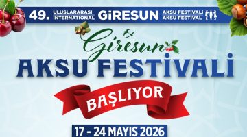 ULUSLARARASI GİRESUN AKSU FESTİVALİ İÇİN GERİ SAYIM BAŞLADI