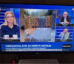 GİRESUN’DA MADEN ATIKLARI DEREYE,ORADAN KARADENİZ’E