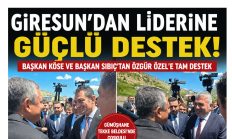 GÜMÜŞHANE’DE BİRLİK FOTOĞRAFI: CHP’Lİ BAŞKANLAR ÖZGÜR ÖZEL’İN YANINDA
