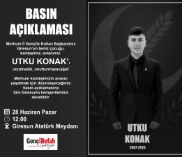 UTKU KONAK İÇİN DÜZENLENEN BASIN AÇIKLAMASI VE ANMA PROGRAMI TAKİPÇİLERİMİZLE BULUŞTU