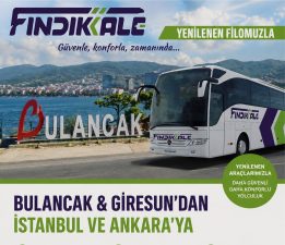 FINDIKKALE TURİZM’DEN BULANCAK VE GİRESUN’A ULAŞIMDA YENİ DÖNEM