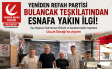 YENİDEN REFAH PARTİSİ BULANCAK TEŞKİLATI ESNAFLA GÖNÜL KÖPRÜSÜ KURUYOR