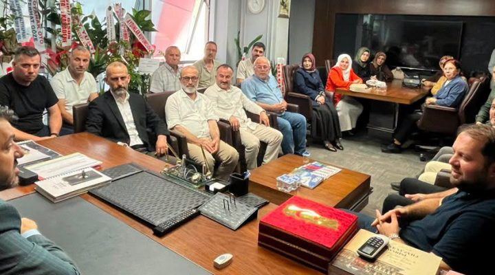 AK PARTİ BULANCAK TEŞKİLATI’NDAN İL BAŞKANI HÜSEYİN ALKAN’A GÜÇLÜ DESTEK ZİYARETİ
