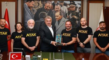 ATAK EKİBİNDEN BAŞKAN NECMİ SIBIÇ’A ANLAMLI ZİYARET