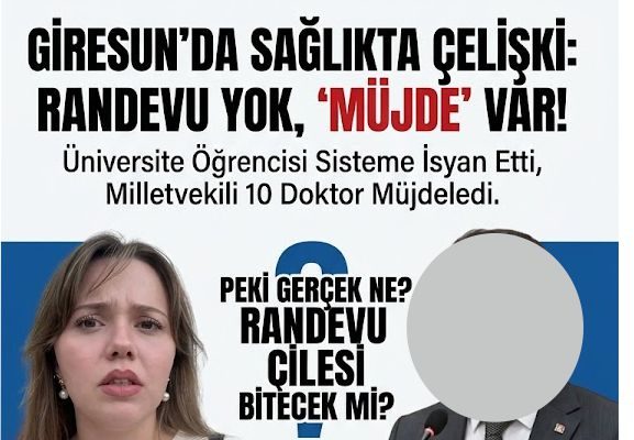 GİRESUN SAĞLIKTA ÇELİŞKİ: MÜJDE VE TRAJİ-KOMİK GERÇEK