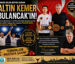 RİNGDE GELEN BÜYÜK GURUR! MUSTAFA ŞAHİN, ALTIN KEMERİN SAHİBİ OLDU
