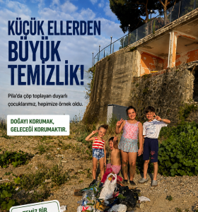 ÇOCUKLAR TEMİZLEDİ, BÜYÜKLER DÜŞÜNSÜN! EĞRİCE HALK PLAJI’NDAN TÜM TÜRKİYE’YE ÖRNEK MESAJ