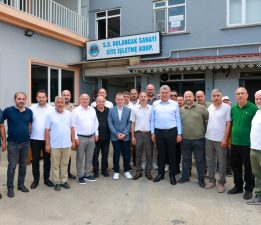 BAŞKAN SIBIÇ, YAKUP ZERE BULANCAK SANAYİ SİTESİ ESNAFIYLA AYNI SOFRADA BULUŞTU