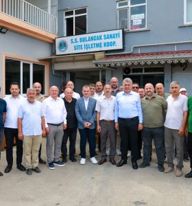 BAŞKAN SIBIÇ, YAKUP ZERE BULANCAK SANAYİ SİTESİ ESNAFIYLA AYNI SOFRADA BULUŞTU