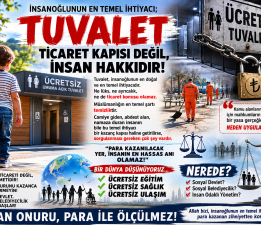TUVALET TİCARET KAPISI DEĞİL, İNSAN HAKKIDIR!