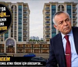 HEKİM TOWER İÇİN TÖREN 5 AĞUSTOS ÇARŞAMBA GÜNÜ SAAT:13.30’DA