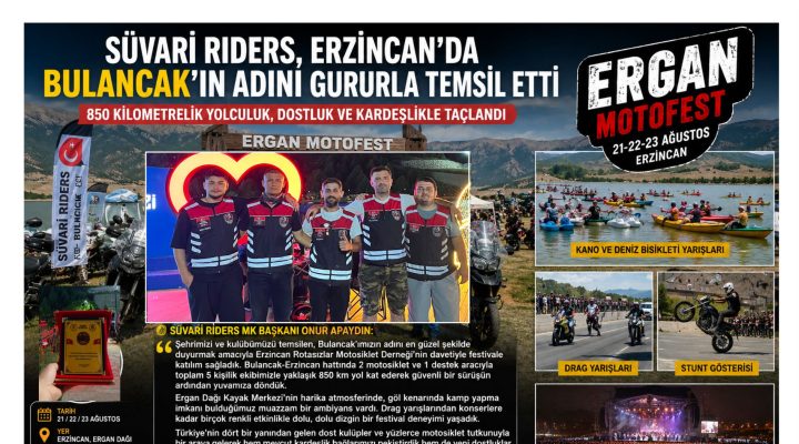SÜVARİ RIDERS, ERZİNCAN’DA BULANCAK’IN ADINI DUYURDU