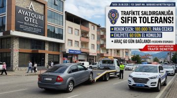 BULANCAK’TA TRAFİK MAGANDASINA AĞIR FATURA