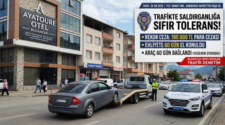 BULANCAK’TA TRAFİK MAGANDASINA AĞIR FATURA