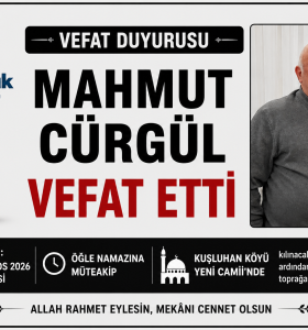 MAHMUT CÜRGÜL VEFAT ETTİ