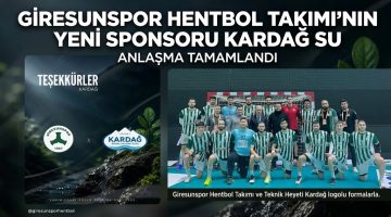 GİRESUNSPOR’A KARDAĞ SU’DAN CAN SUYU!