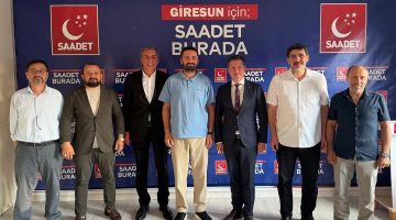 SAADET PARTİSİ GİRESUN İL BAŞKANI ABDULKADİR BEKTAŞ’TAN ERGİN KILIÇASLAN VE EKİBİNE EV SAHİPLİĞİ