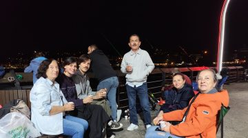 POLONYA’DAN KARADENİZ’E UZANAN DOSTLUK:SIRT ÇANTALI İKİ GEZGİN BULANCAK’TA