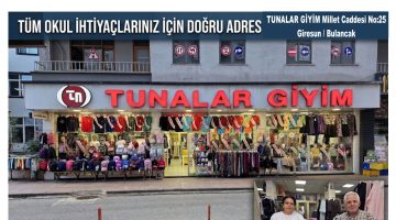 OKUL ZİLİ ÇALMADAN HAZIRLIK BAŞLADI! TUNALAR GİYİM’DE YENİ EĞİTİM YILI HAZIRLIĞI TAMAM