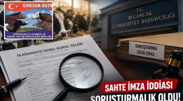 GİRESUN’DA DAMIZLIK SIĞIR YETİŞTİRİCİLERİ BİRLİĞİ’NDE “SAHTE İMZA” İDDİASI!