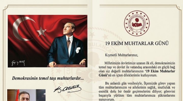 BULANCAK’TA 19 EKİM MUHTARLAR GÜNÜ KUTLANACAK